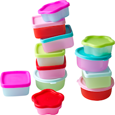 Plastbokser til mat, 12-pack, Rice