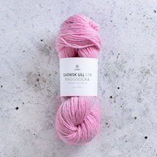 Svensk Ull 3tr Villasukka 100 gr Rosendal Pink 217 Järbo
