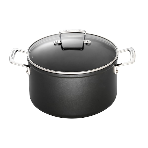 Le Creuset Toughened Non-Stick Gryta Med Glaslock 2.8 L Aluminium Le Creuset Toughened Non-Stick Gryta Med Glaslock 2.8 L Aluminium