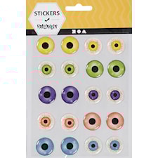 3D-silmät, halk. 20 mm, 1 ark