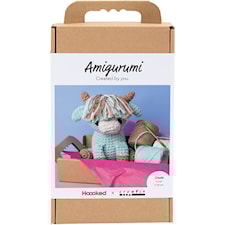 DIY Kit Amigurumi Ko beige & mint 1 förp
