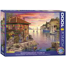 Mediterranean Harbor, Pussel, 1000 bitar, Eurographics