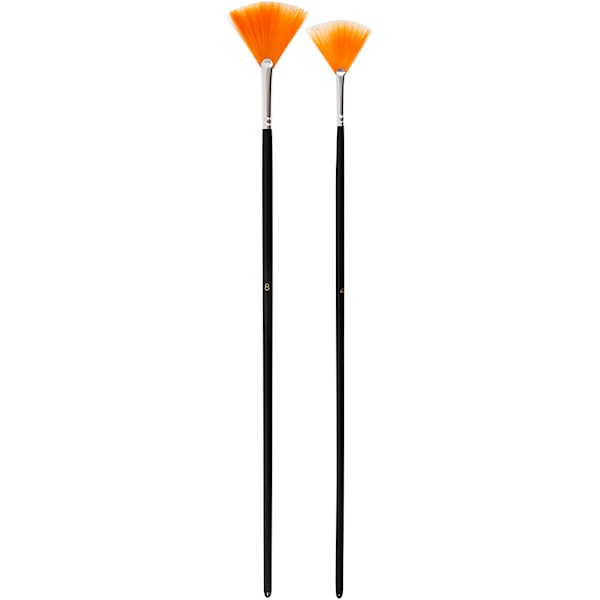 Gold Line Pensler, nr. 4+8, L: 29-30 cm, B: 2-3 mm, Vifte, 2 stk./ 1 pk.