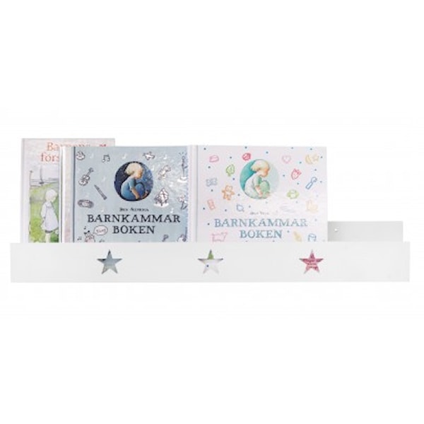 Boklist Star vit Kids Concept - barnrumsförvaring Boklist Star vit Kids Concept - barnrumsförvaring