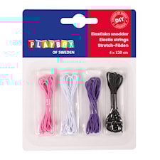 Elastiska Snoddar olika färger 4-pack Playbox