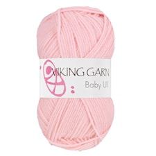 Baby Ull Garn Merinoull 50 g Ljusrosa 364 Viking Garn