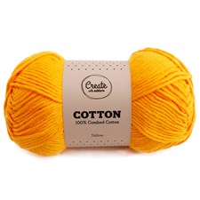 Cotton 8/9 Garn 100 g Yellow A076 Adlibris