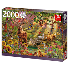 Magical Forest in Sunset, Pussel, 2000 bitar, Jumbo