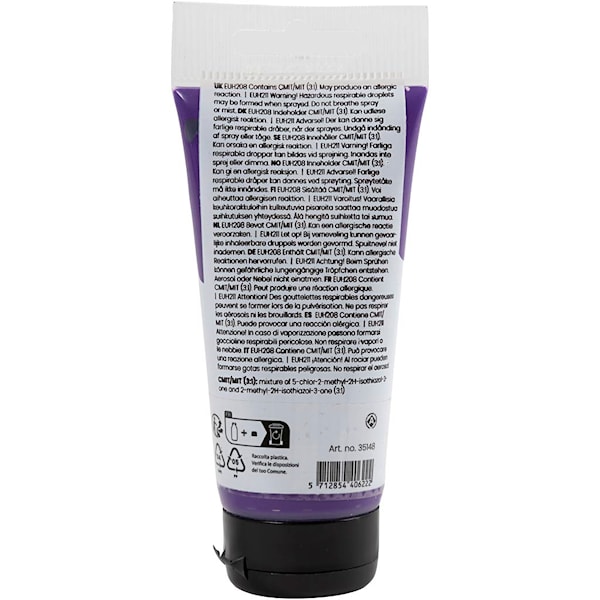 Akrylmaling, halvblank, dekkende, violet blue, 75 ml/ 1 fl.