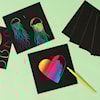 Skrapkartong Regnbåge 15x15 cm 10-pack Playbox