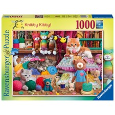 Knitty Kitty! Pussel 1000 bitar Ravensburger