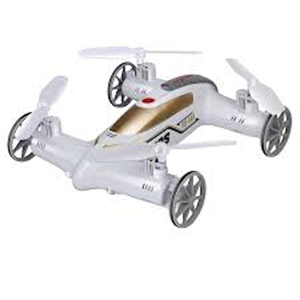 X9S Flycar Radiostyrd quadrocopter och bil i ett Vit Guld Syma X9S Flycar Radiostyrd quadrocopter och bil i ett Vit Guld Syma