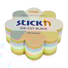 Notiskub Blomma Återvunnet 67x67 mm Stick'n