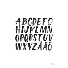 Alphabet poster by Ink & Lise 30x40 cm