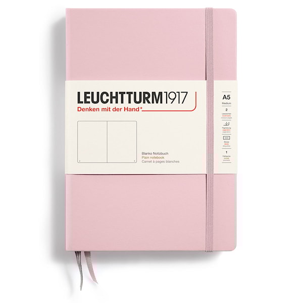 Notatbok A5 Hard Ulinjert Pudder Leuchtturm1917