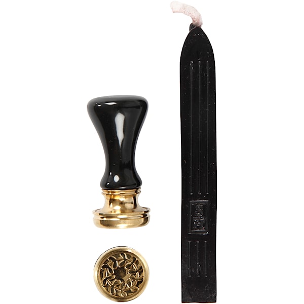 Lack och Sigill Svart 17 mm Happy Moments