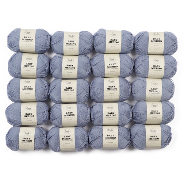 Adlibris Baby Merinovilla Lanka 50g Dusty Blue A006 20 kpl
