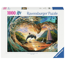 Dolphin's Heart Leap Pussel 1000 Bitar, Ravensburger