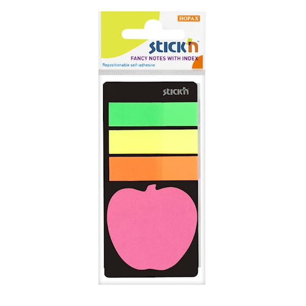 Indexfliker STICK´N 45x12, + eple 20b Neon