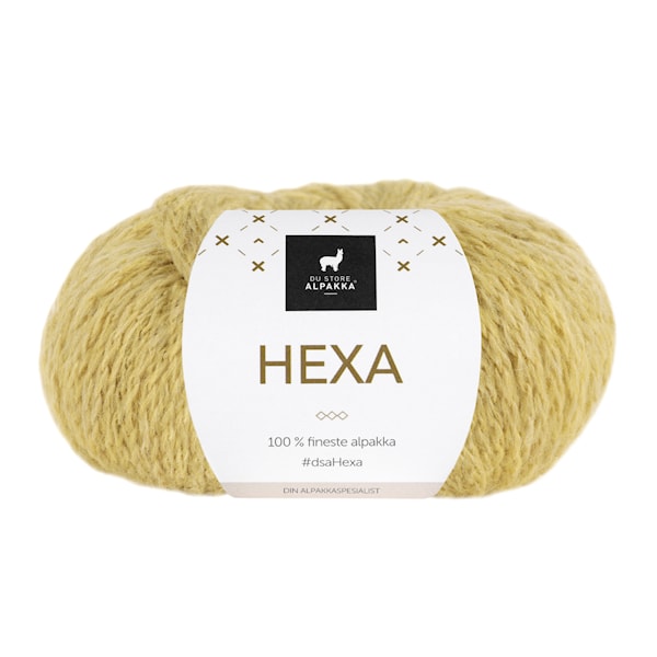 Du Store Alpakka Hexa Garn 50 g Korngul 935