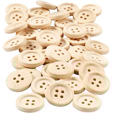 Knappar Trä Dia 18 mm 40-pack Creativ Company