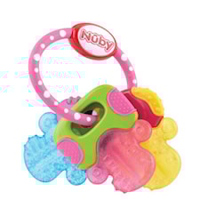 Teether IcyBite Keys Rosa/Blå/Gul Nûby