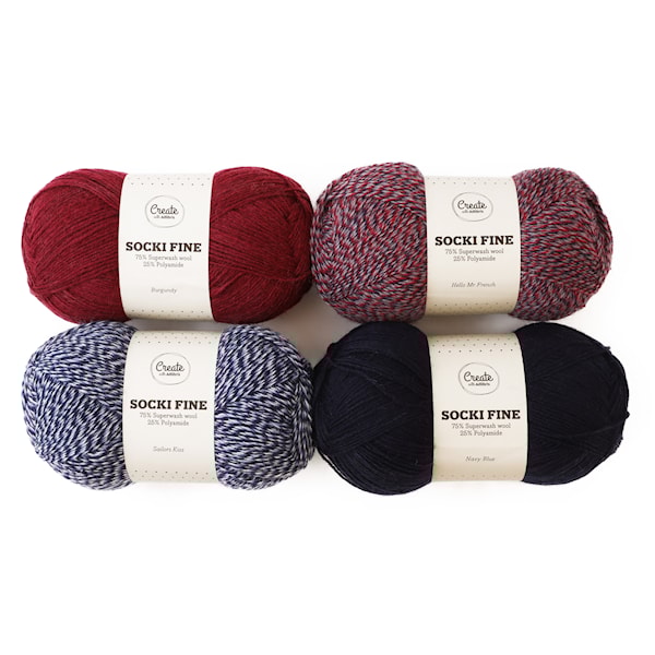 Color Pack Adlibris Socki Fine 100g Maritime 4-pack