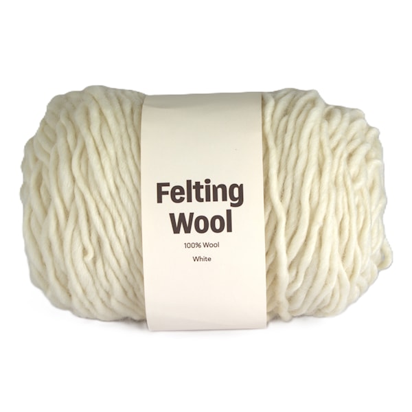 Felting Wool 100 g Off White A001 Adlibris