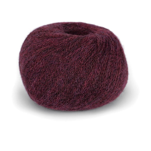 Du store Alpakka Dreamline Soul Garn 25 g Aubergine melert 210