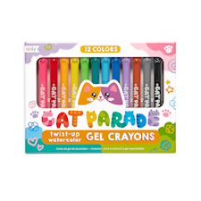 Cat Parade Gelkritor med Vattenfärgseffekt 12 st Ooly