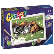 CreArt Sleeping Cats and Dogs, Paint by Numbers