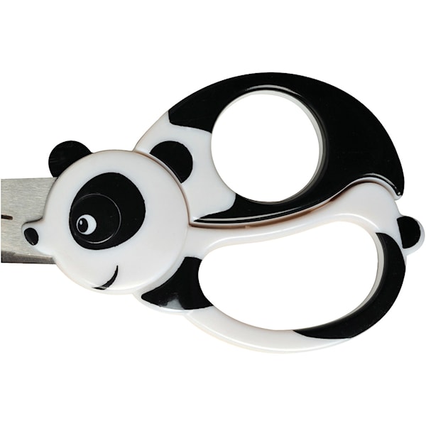 Fiskars Barnesaks med Dyremotiv, panda, L: 13 cm, 1 stk.