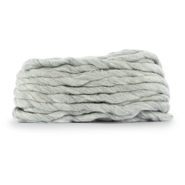 Knit At Home Chunky Wool Ullgarn 200 g Ljus Grå 932