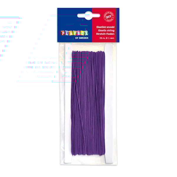 Elastisk tråd lilla Playbox