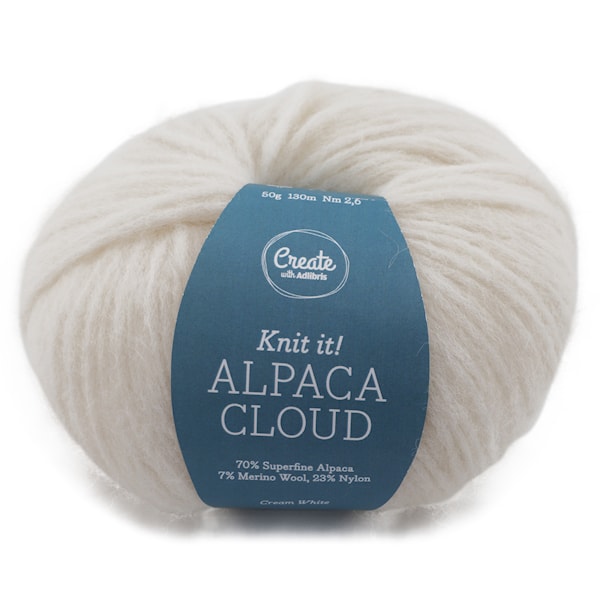 Adlibris Alpaca Cloud 50g Cream White A264