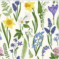 Servetter Landskapsblomma 20-pack Gullers