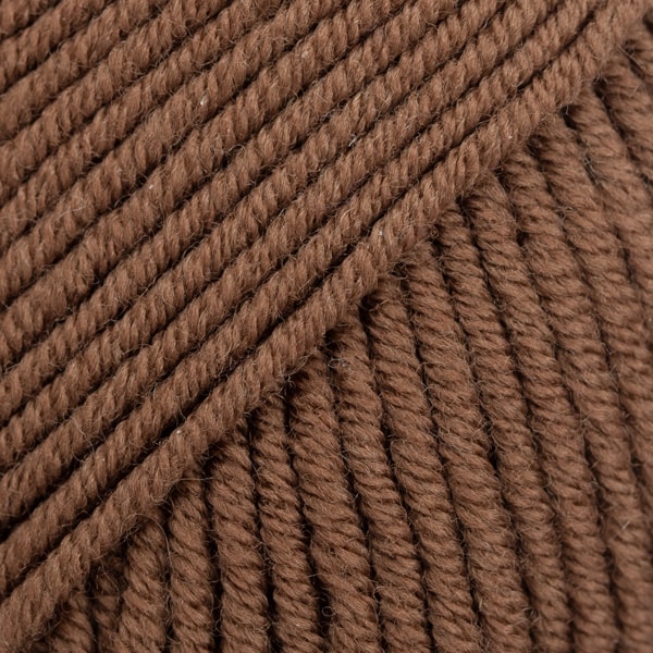 Merino Extra Fine Uni Colour Garn Merinoull 50 g Sjokolade 49 Drops