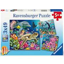Palapelit Under Water 3x49 palaa, Ravensburger