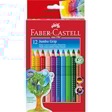 Färgpenna Jumbo Grip 12 färger Faber-Castell