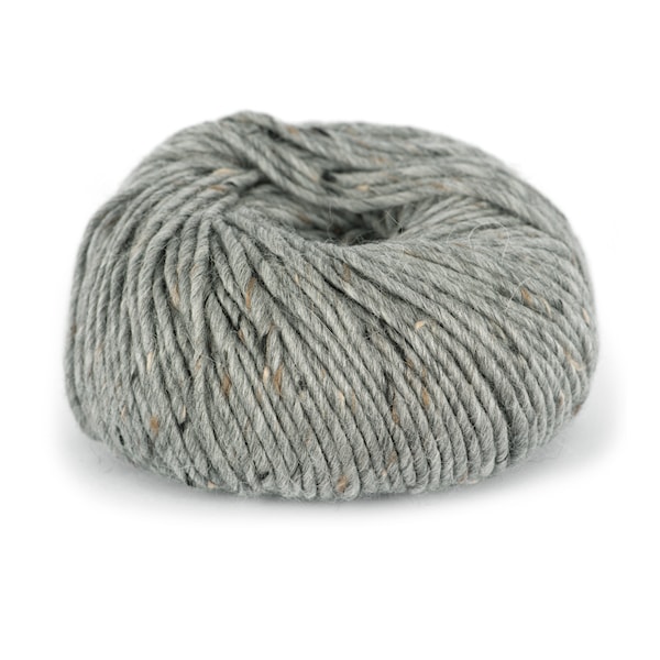Du store Alpakka Tweed Garn Ullmix 50 g Grå 101
