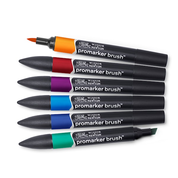 Markerpenna BrushMarker 6 Rich tones Winsor & Newton online | Adlibris