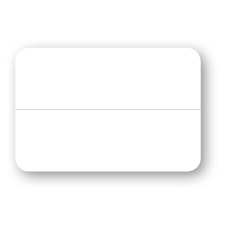 Placeringskort Dubbla Papperix Vit 10-pack