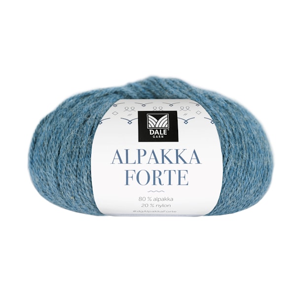 Dale Garn Alpakka Forte Garn Alpakka 50 g Lys denim melert 714