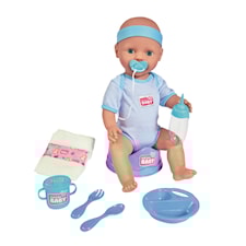 Interaktiv guttedukke, 43 cm, New Born Baby
