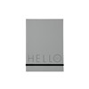 Kalenteri 2023 Hello Grey Design Letters
