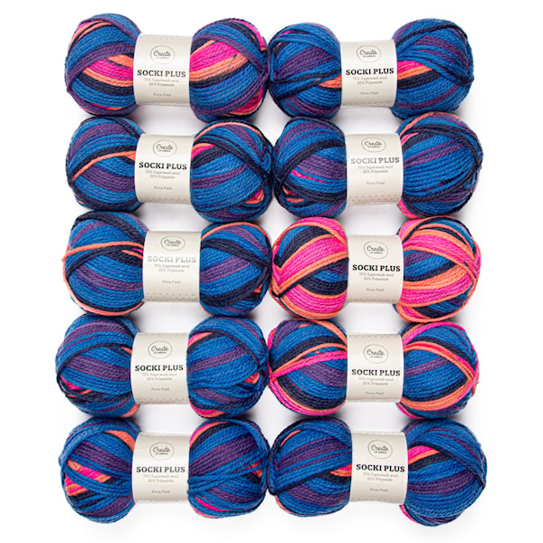 10-pack Socki Plus Garn Ullmix 100g Force Field B193 Adlibris