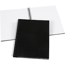 Anteckningsbok Spiralbunden Svart 23x30,5 cm Olinjerad Creativ Company