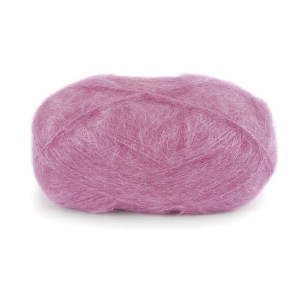 Dale Garn Line Langmo Påfugl Mohair Mix 50 g Rosa Sløyfe 7916