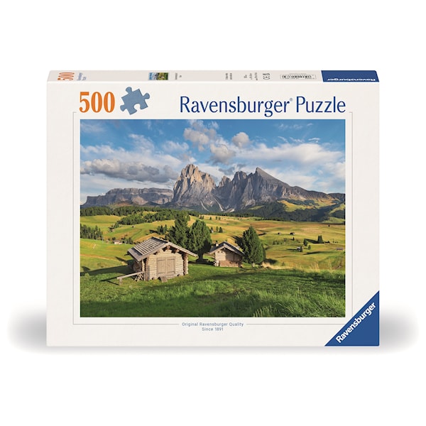 Dolomite Idyll Of Siusi Pussel 500 Bitar, Ravensburger