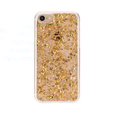 Mobildeksel, Flakes, Til iPhone X, Gold, FLAVR